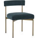Seneca Antique Brass / Danny Teal Dining Chair, Set Of 2